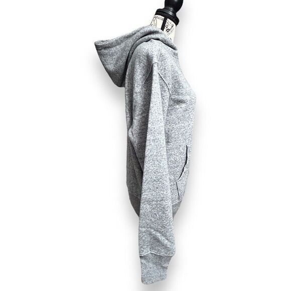 Old Navy XS Gray Fleece Hoodie Sweatshirt NWT Pullover Cotton Blend Cozy Warm - Picture 4 of 9